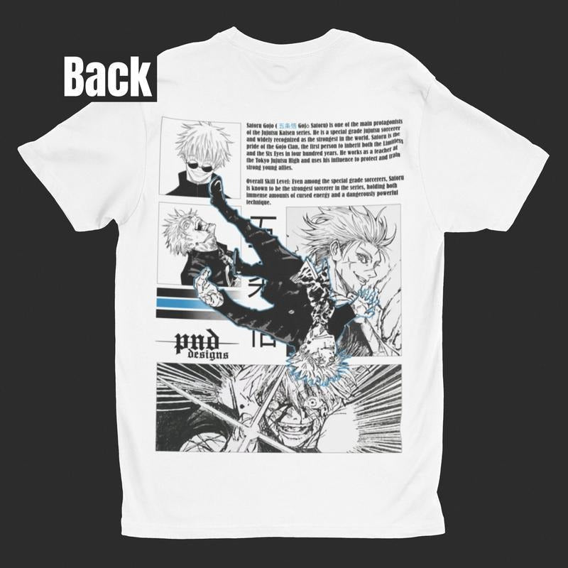 ANIME Backprint 100% Cotton Anime Streetwear Fan Made Cotton T-Shirts