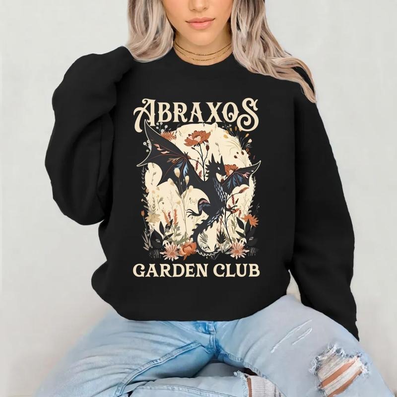 Abraxos Flower Garden Club Throne Glass Flower Throne Glass Fantasy Book Lover Shirt Bookish T-Shirts