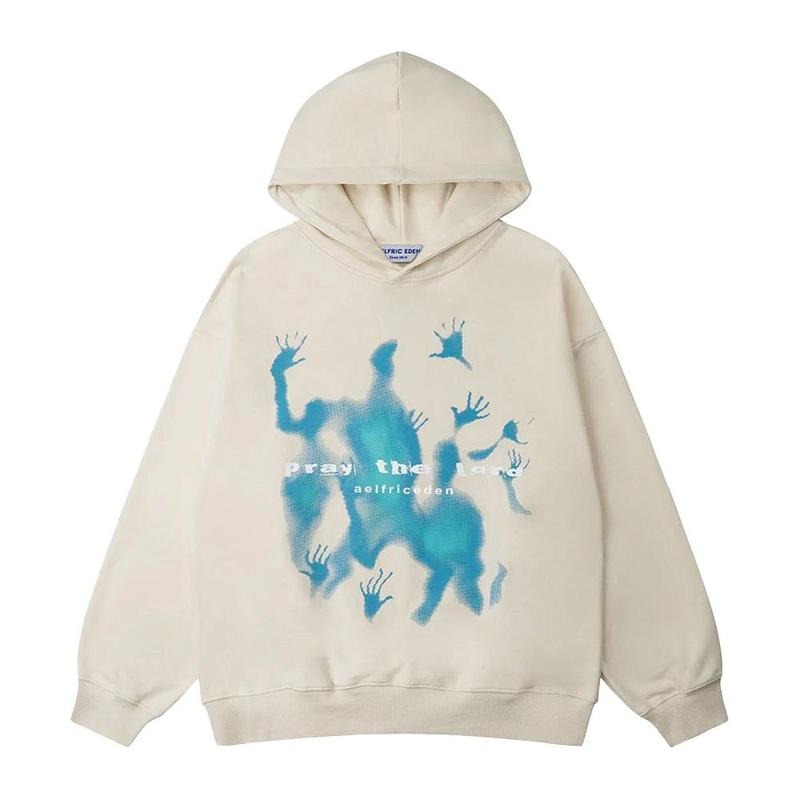 Abstract Shadow Print Streetwear Casual Cotton DRG Abstract Shadow DRG T-Shirts