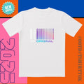 Pre Order Alert! 'BE ORIGINAL' Barcode White Base & Rainbow Noise All Day Streetwear Date Active Life T-Shirts
