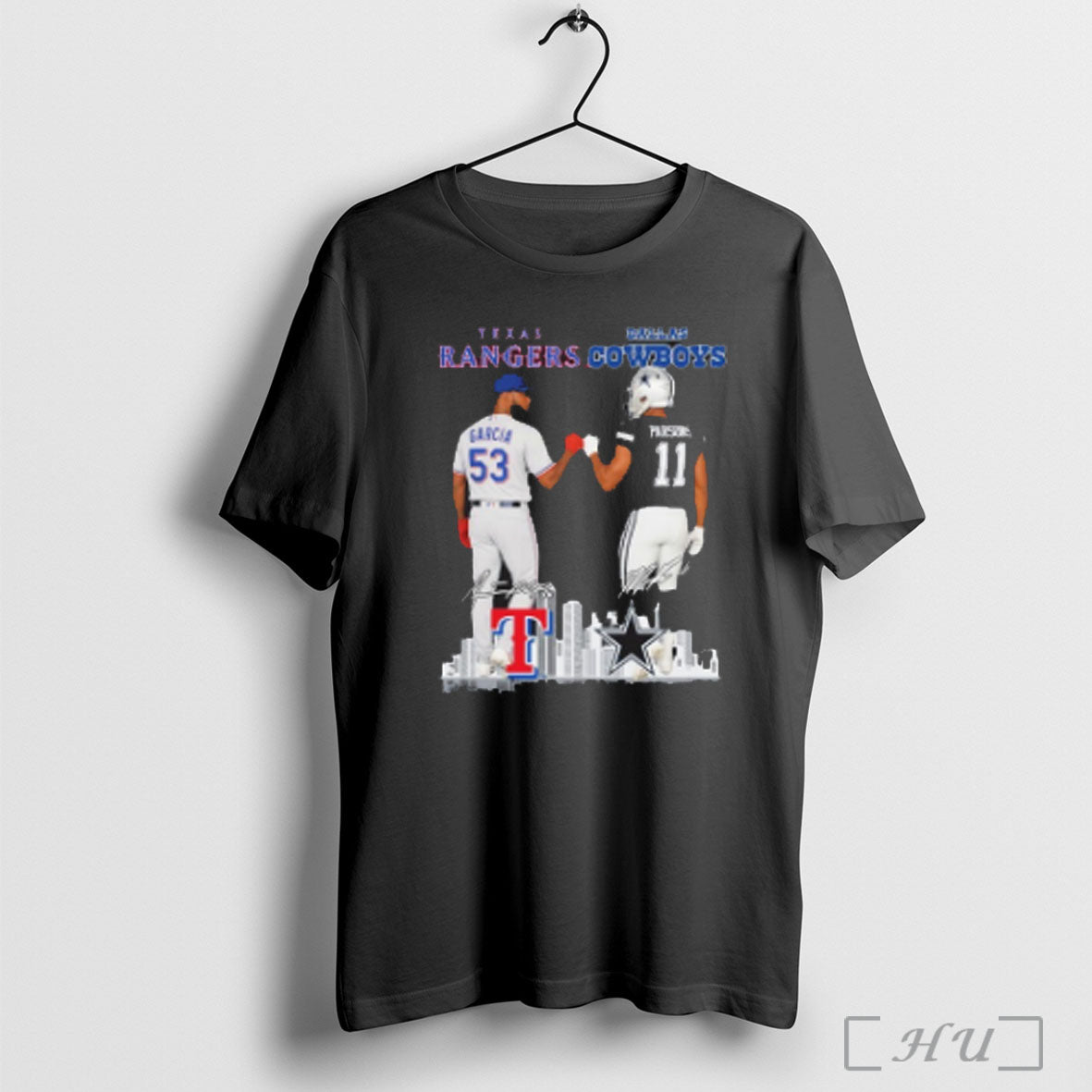 Adolis Garcia Texas Rangers And Micah Parsons Dallas Cowboys T Shirt