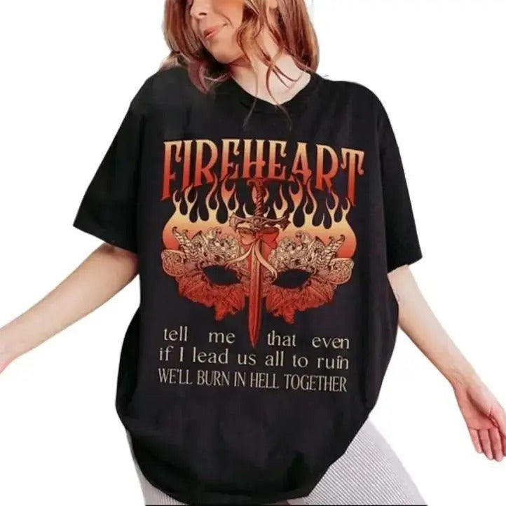Aelin Galathynius Shirt Fireheart Terrasen SJM Universe Rowan Whitethorn Kingsflame Thirteen Throne Glass Book Dark Romance Shirts T-Shirts