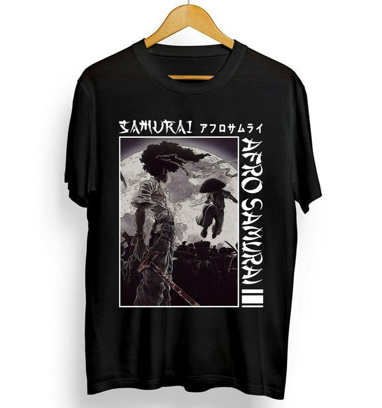Afro Samurai Under Sun Japanese Best Manga Otaku Sword Warrior S 4XL T-Shirts