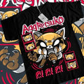 Aggretsuko Aggressive Retsuko Kawaii Waifu Girl Anime Shirt All Size T-Shirts