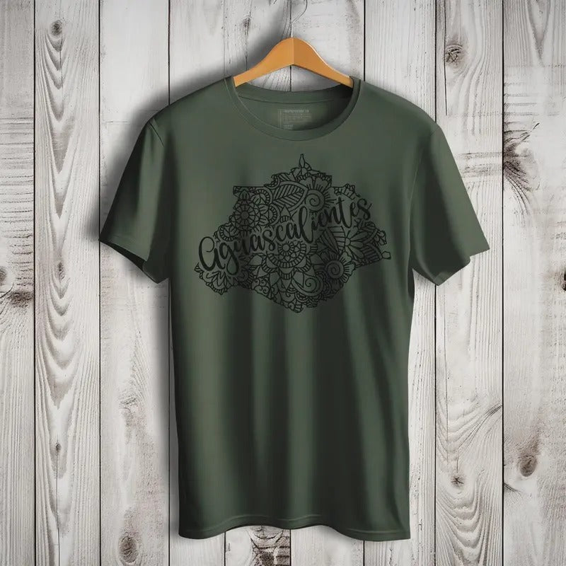 Aguascalientes Mexico Patriotic Mexican Short Sleeve Playera Patriota De Mexico Casual T-Shirts