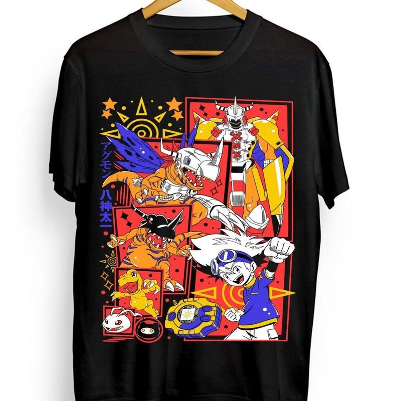 Agumon Adventure Veemon Digimon Adventure Omnimon Anime All Size T-Shirts