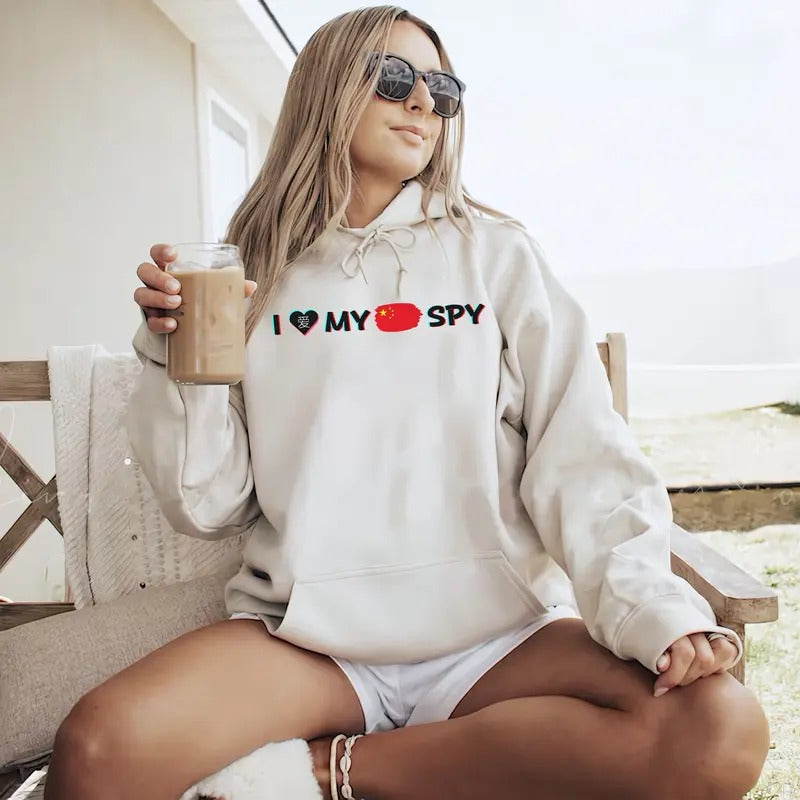 Ai Love My Chinese Spy Shirt Saying Goodbye My Chinese Spy I Love My Chinese Spy Matching Couple Sweashirt T-Shirts