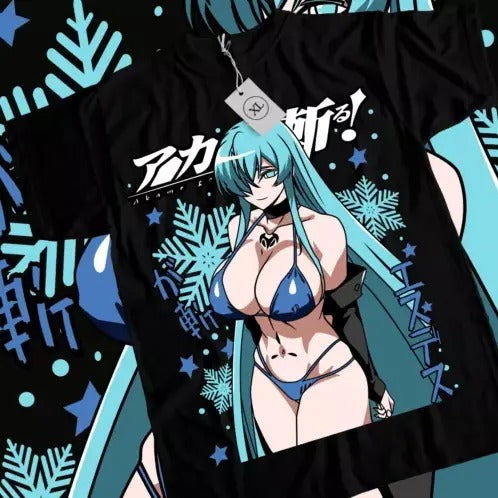 Akame Ga Kill Esdeath Akame Ga Kill Esdeath S Waifu Anime Shirt All Size T-Shirts