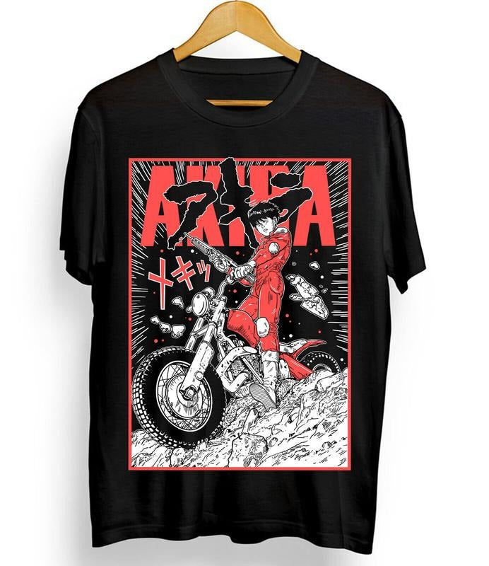 Akira S 4XL Anime Shirt Retro Neo Tokyo Manga Tetsuo Kaneda Shirt S 4XL T-Shirts