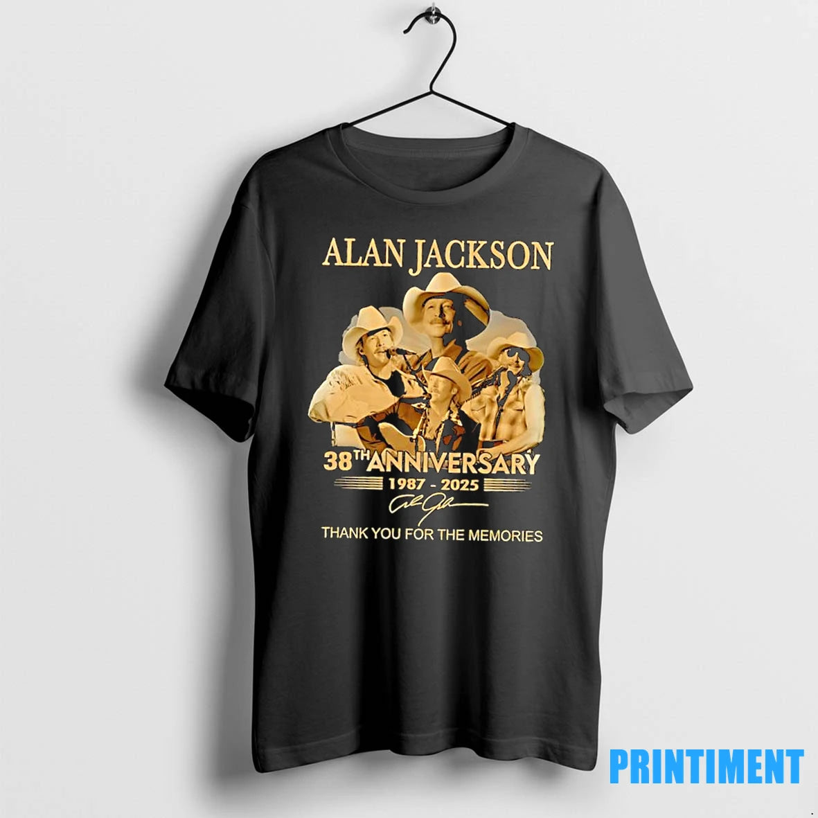 Alan Jackson 38th Anniversary 1987 2025 Signature Thank You For The Memories Tshirts Sweater