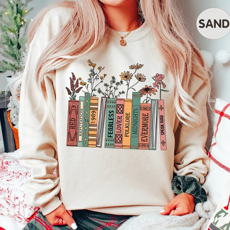 Albums As Books Last Album Book Lovers TS 1989 Swift Her T-Shirts