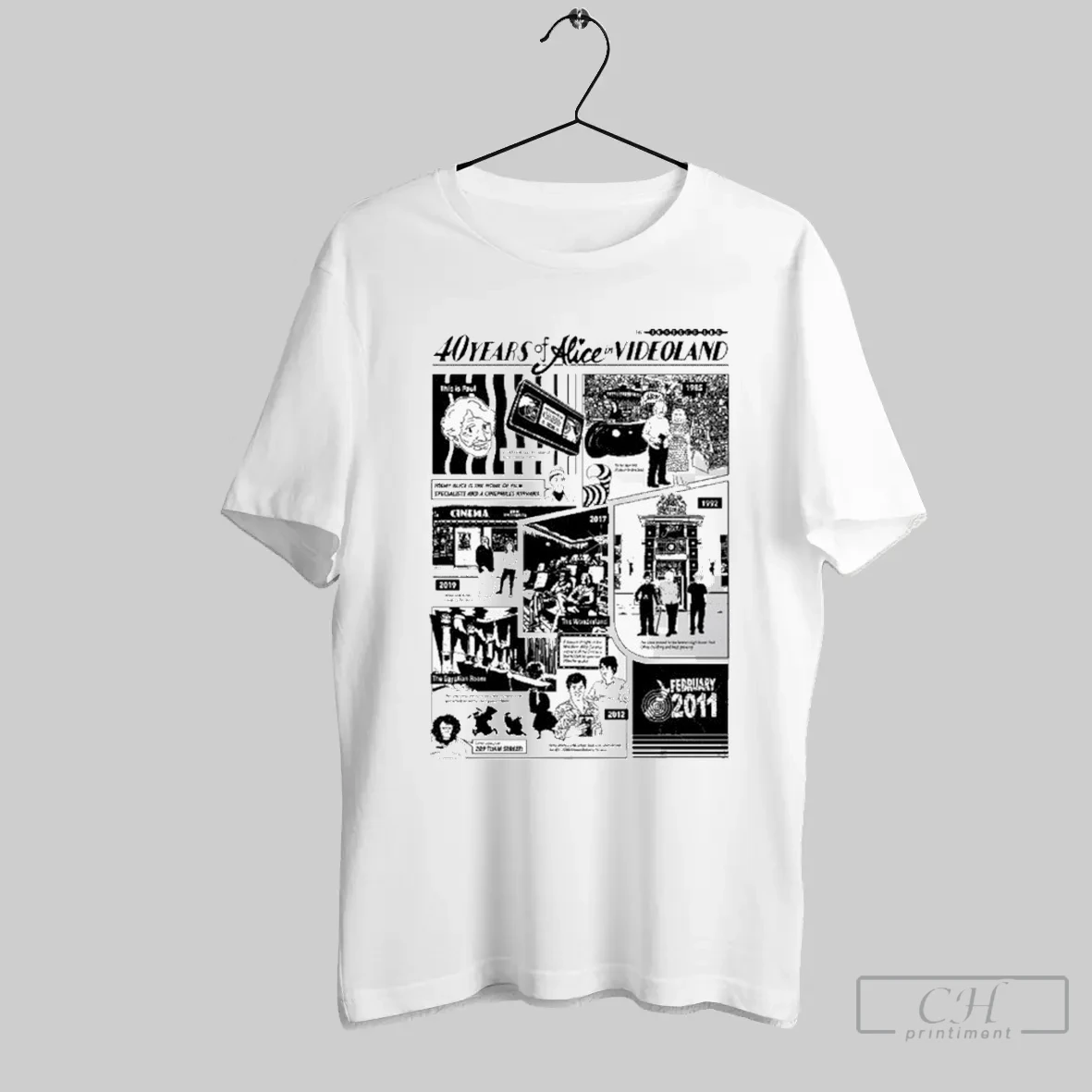 Alice In Videoland 40th Birthday T Shirt