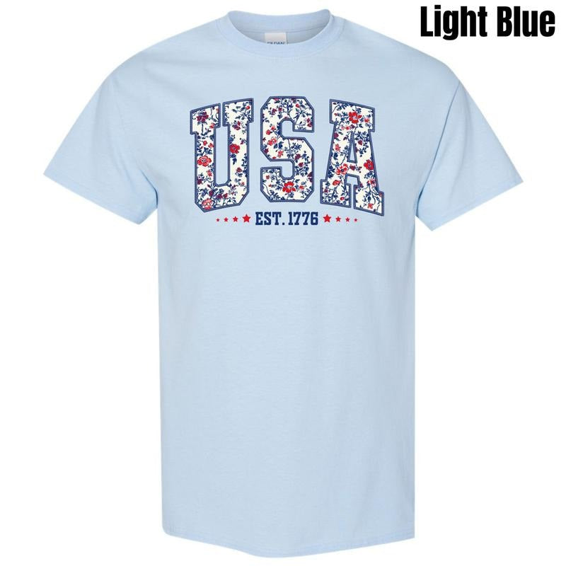 All American Floral USA Gildan Short Sleeve 'NLB' T-Shirts