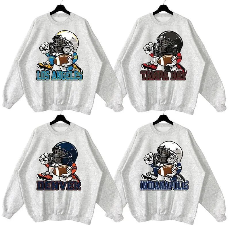 All Teams Football Helmet Mascot Football Thowback Vintage All Teams American Football Fans Halloween T-Shirts