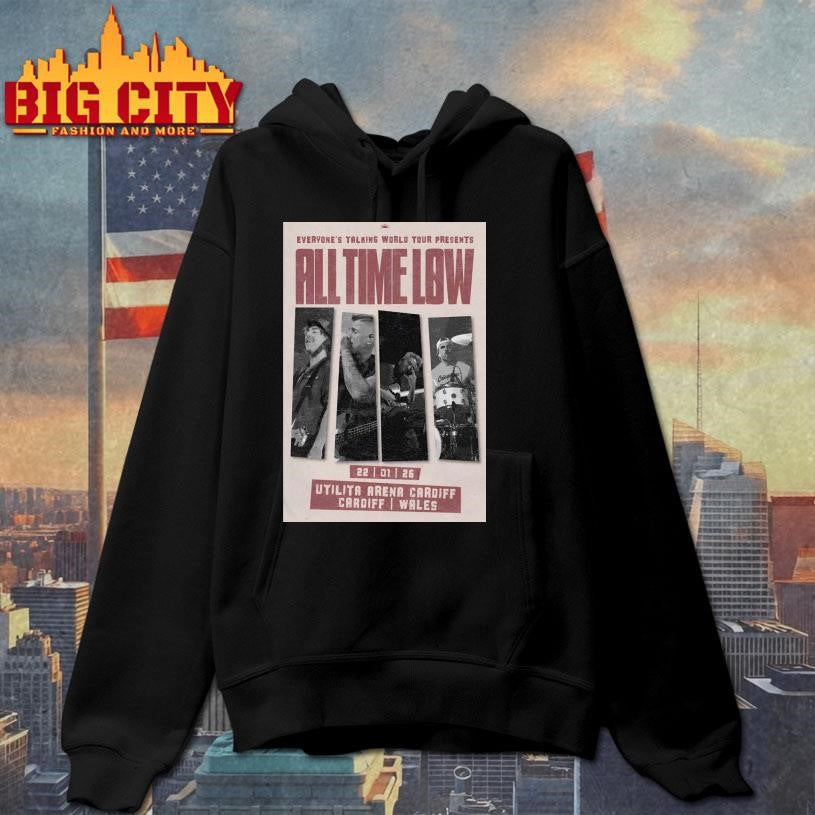 All Time Low Jan 22 2026 Cardiff Wales Poster Shirt