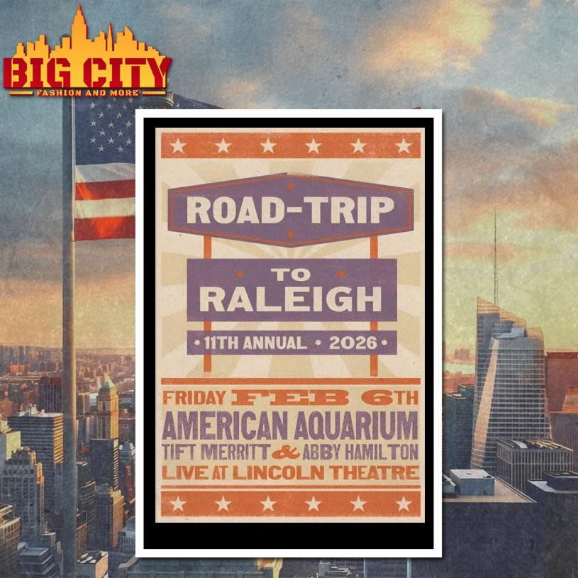 American Aquarium Raleigh NC 2-6-2026 Poster Shirt