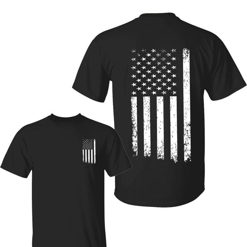 American Flag Shirt Regular Fit Casual Daily Fourth July Shirt Top All Seasons T-Shirts