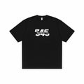 American Split Logo Printing Round Neck Basic Casual All Match Sense Loose Brand Short Sleeve T-Shirts