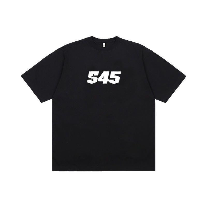 American Trend Basic Printed Round Neck Cotton Short Sleeve Bottoming Loose Casual Couple American Street T-Shirts