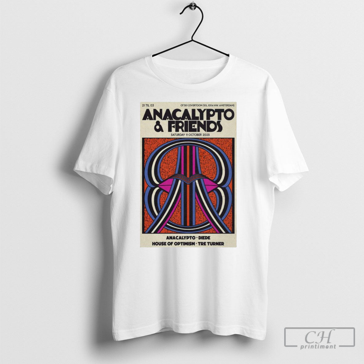 Anacalypto Friends Oct 11 2025 Ot301 Amsterdam Tee Shirts