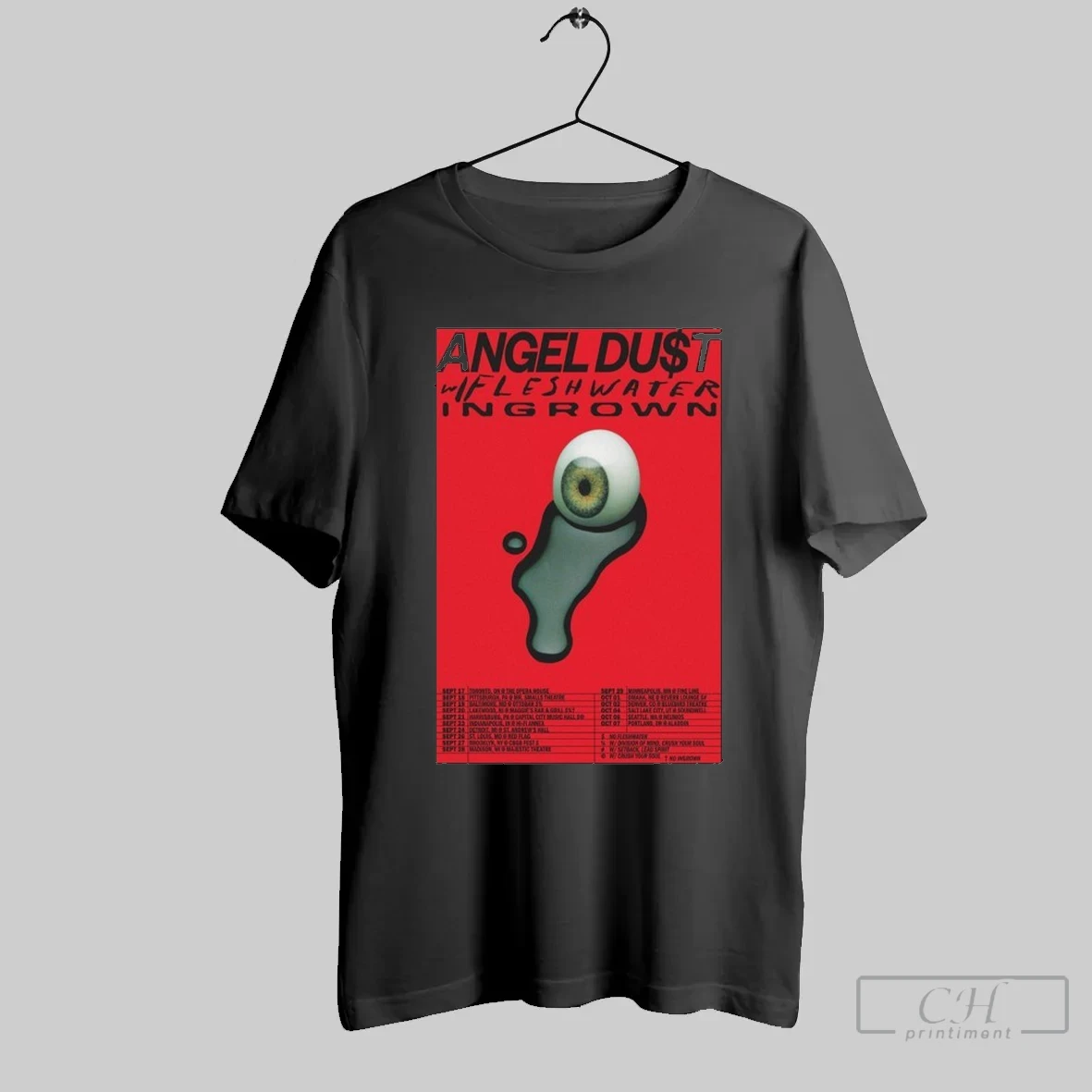 Angel Dust Ingrown September October 2025 Tour Dates T Shirt