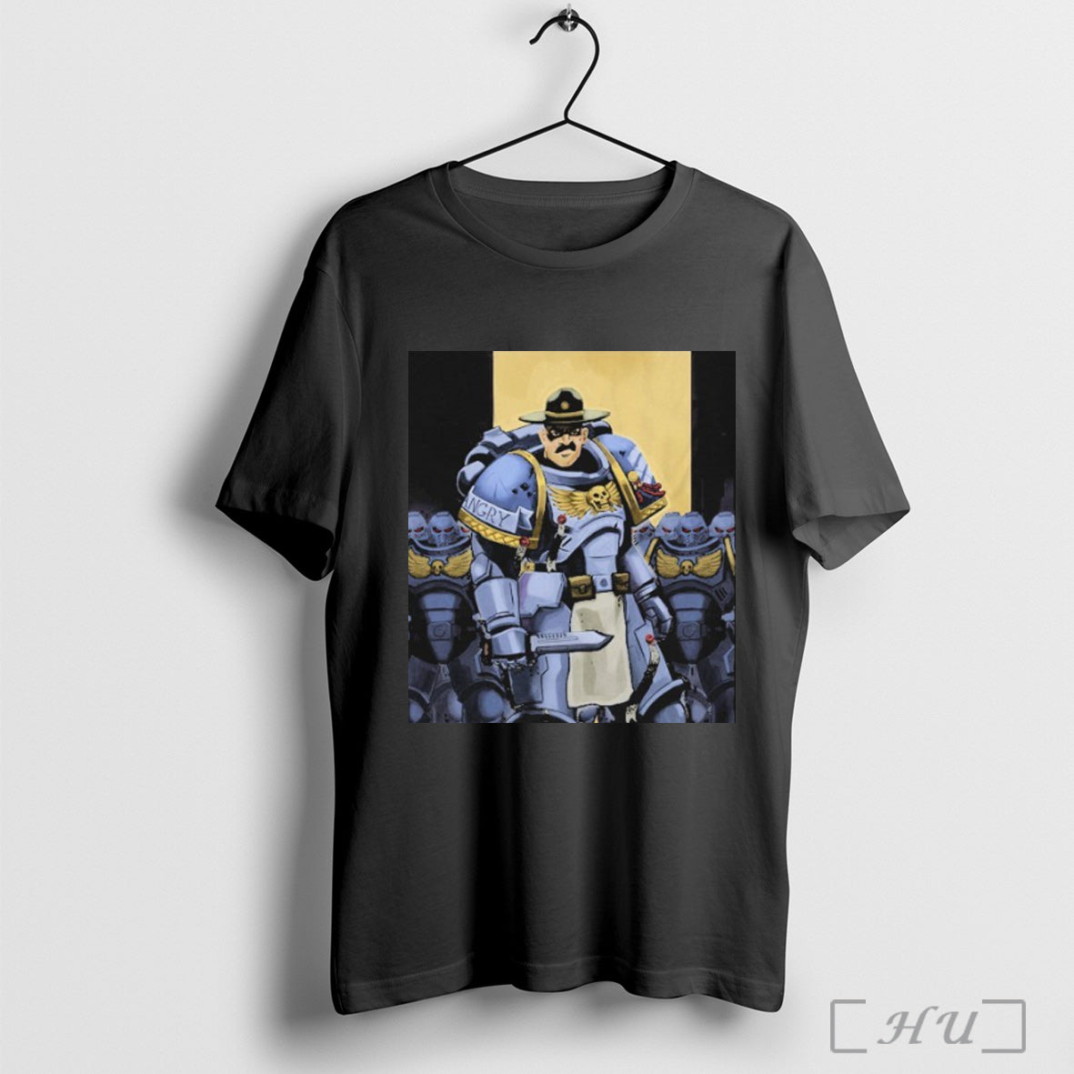 Angry Cops Drill Marine T Shirt