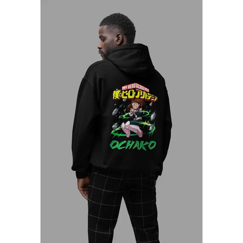 Anime Hooded Japanese Anime Ochako My Hero Academia T-Shirts