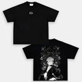 Anime Sukuna Jujutsu Kaisen Anime Double Printed Mineral Anime Manga Heavy Cotton Anime Fan Anime Lover T-Shirts