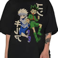 Anime Zoldyck Killua Gon Freecss Black Hunter X Hunter Japanese Love Fan Size S 3XL T-Shirts