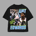 Ant.Hony Edw.Ards Timberwolves Basketball 100% Cotton Shirt Fan T-Shirts