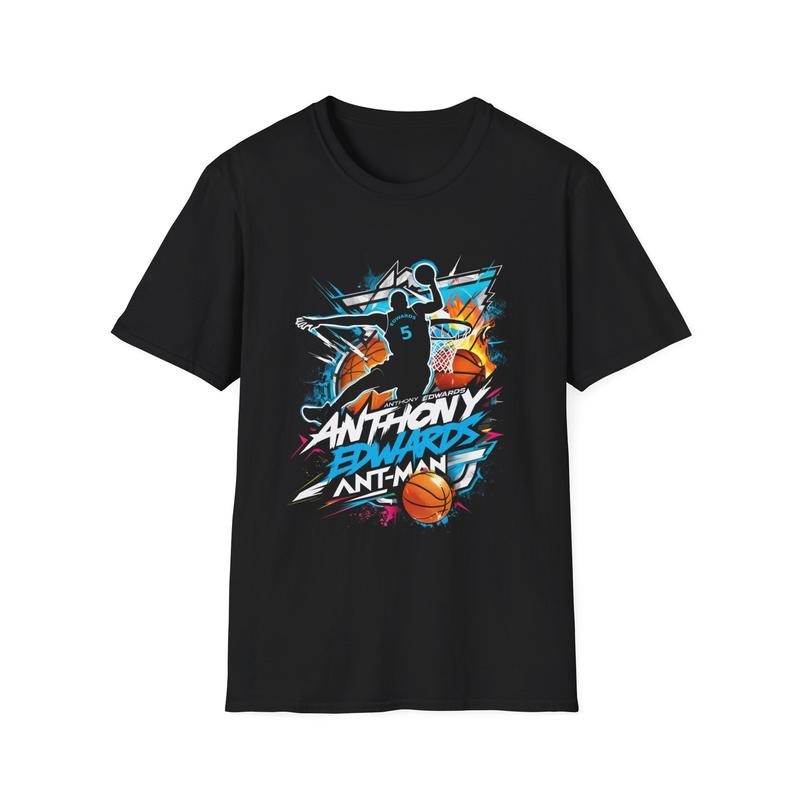Ant.Hony Edw.Ards Basketball Softstyle Minnesota Fan Fan T-Shirts