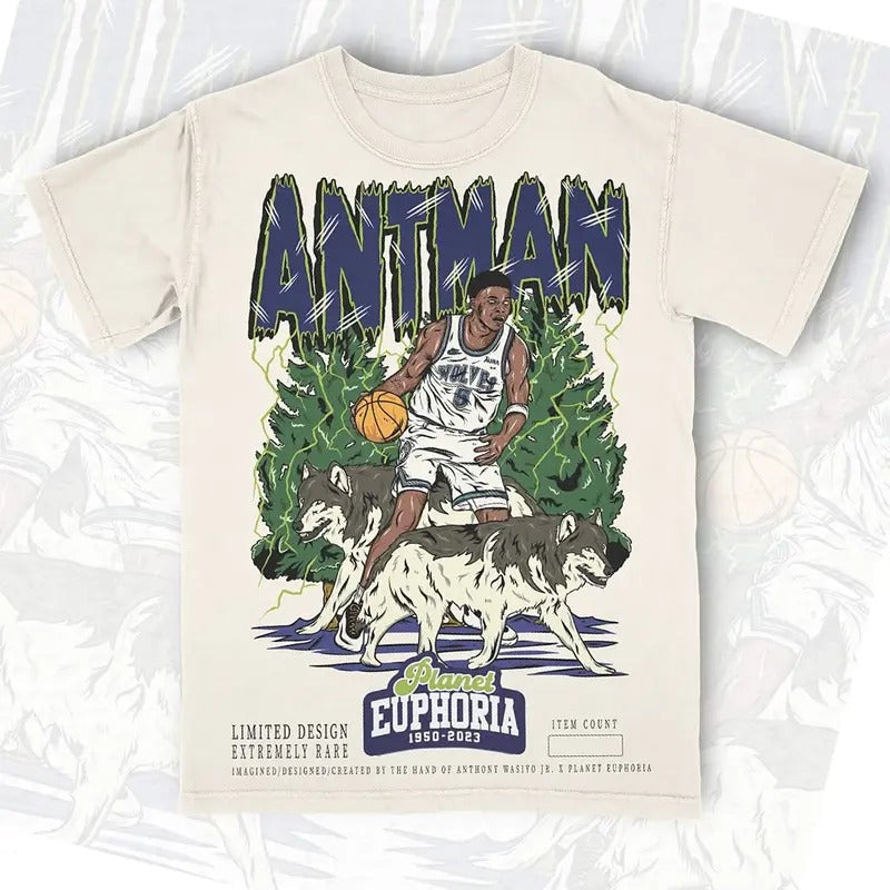Anth0ny Ed.Wards Shirt 90s Vintage Inspirational Basketball Shirt Streetwear T-Shirts