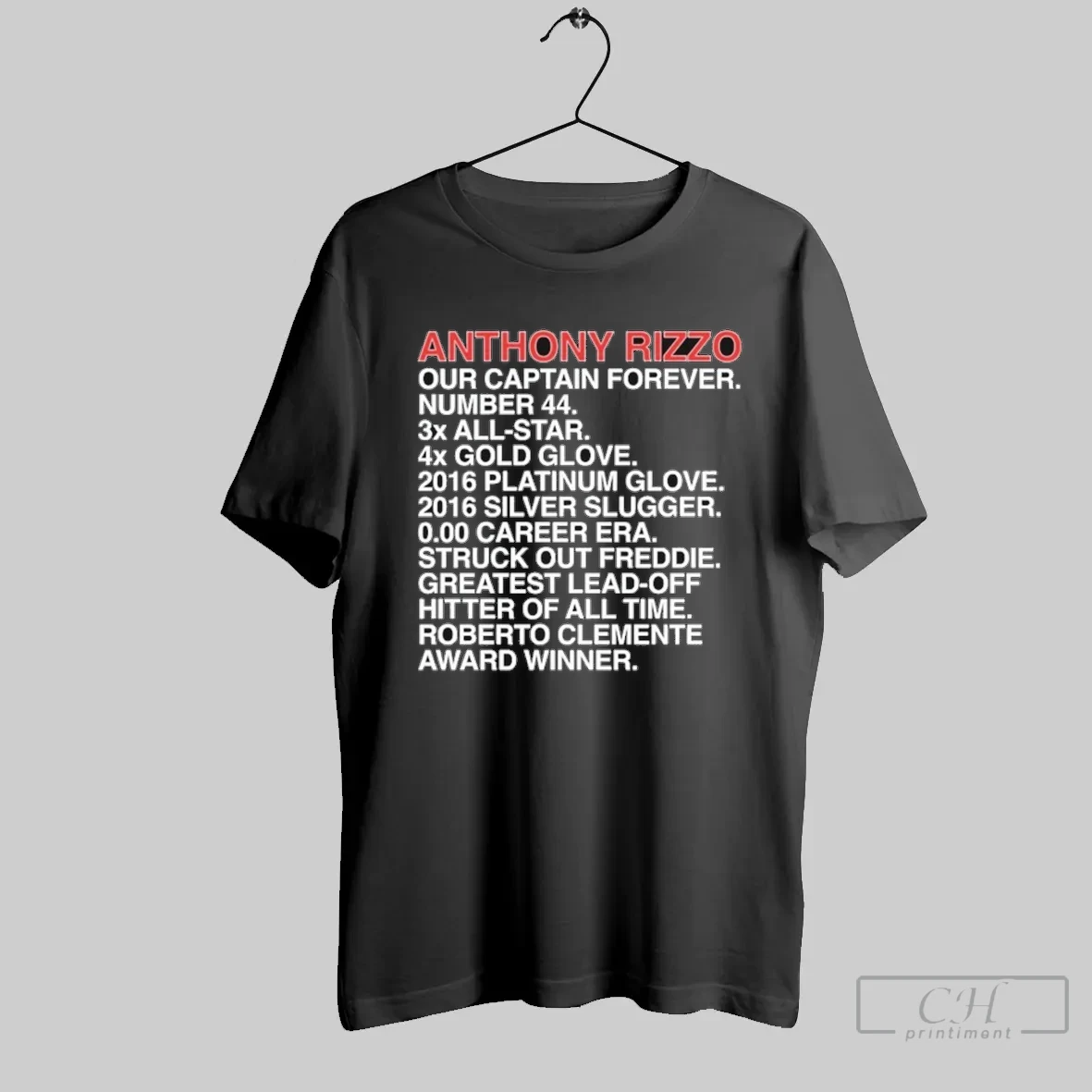Anthony Rizzo Our Captain Forever Accomplishments T Shirt