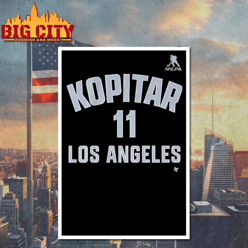 Anze Kopitar Los Angeles Name &amp; Number t-shirt