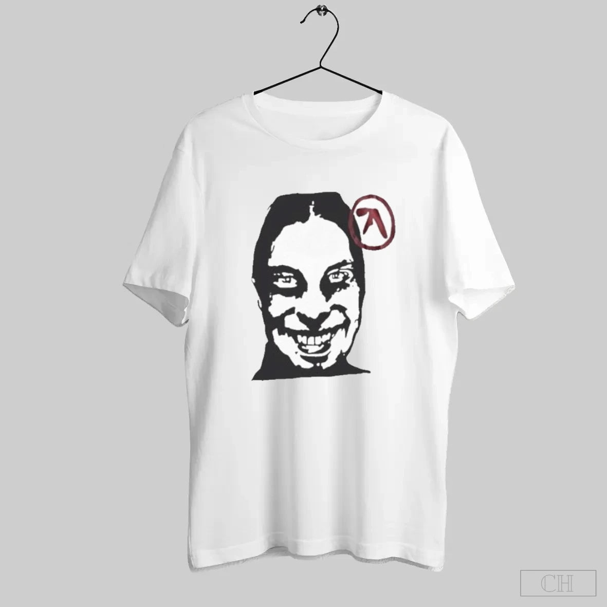 Aphex Twin Richard D James Smiley Face Logo Electronic Music Shirt Tee