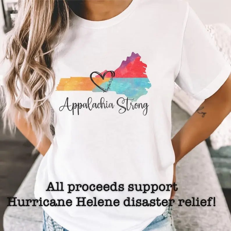 Appalachia Strong Hurricane Helene Disaster Relief T-Shirts