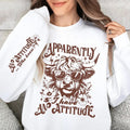 Apparently I Have Attitude Shirt Highland Cow Funny Snarky Western Cow Sarcastic Funny Western Farm Life Cowstyle{N002}2 T-Shirts