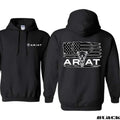Ariat Bold Bull Skull & American Flag Rugged Edgy Fans Daring Casual T-Shirts