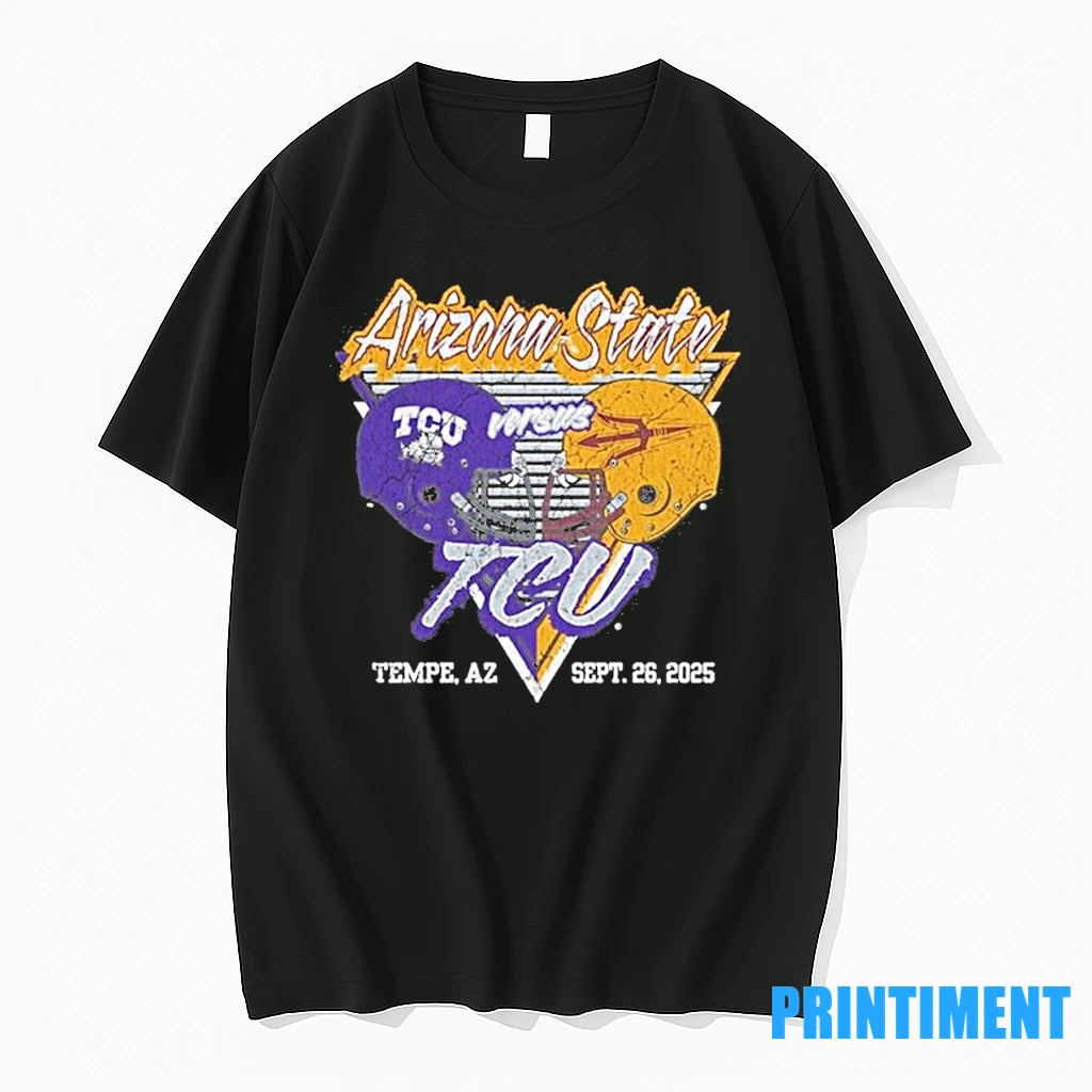 Arizona State Sun Devils Vs Tcu Horned Frogs 2025 Gameday Football Tshirts Sweater Hoodie