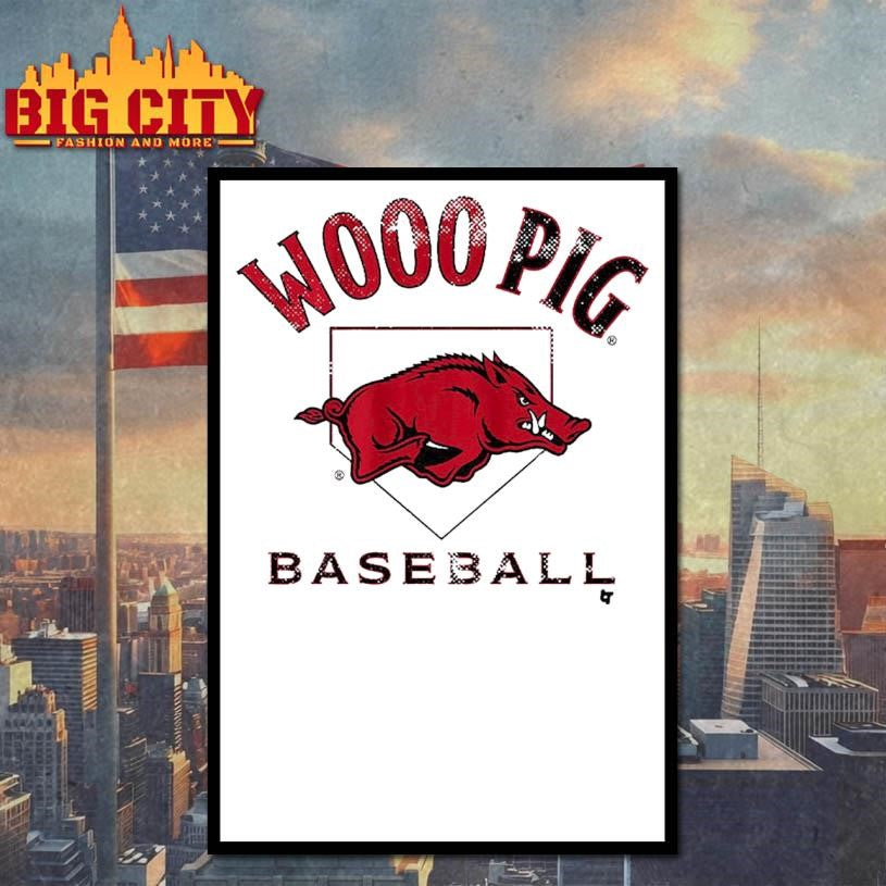Arkansas Baseball Home Plate Shirt