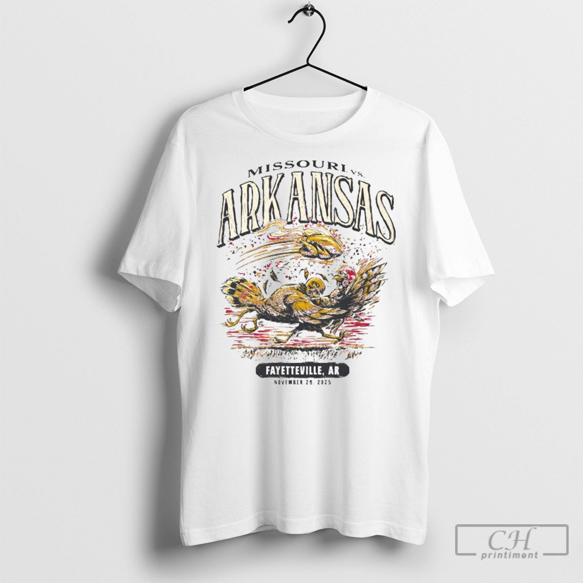 Arkansas Vs Missouri Fayetteville Ar November 29 Game Day 2025 Tee Shirts