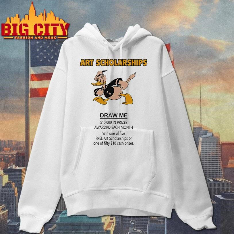 Art Scholarships Draw Me Vintage Cartoon Duck Shirt