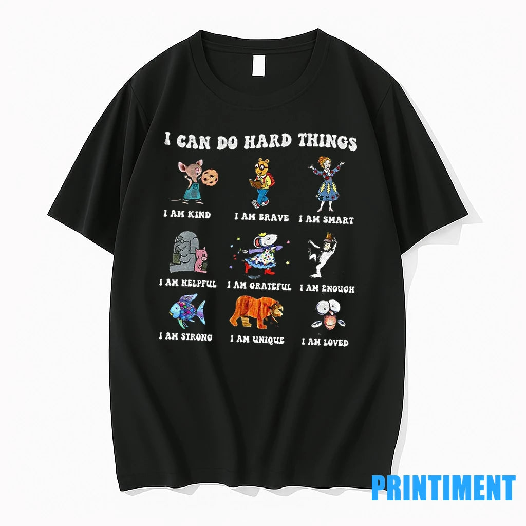 Arthur Read Book Characters I Can Do Hard Things Back To School Tshirts Sweater Hoodie