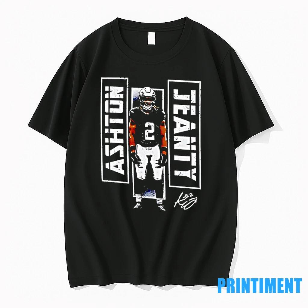Ashton Jeanty Las Vegas Raiders Football Signature Tshirts Sweater