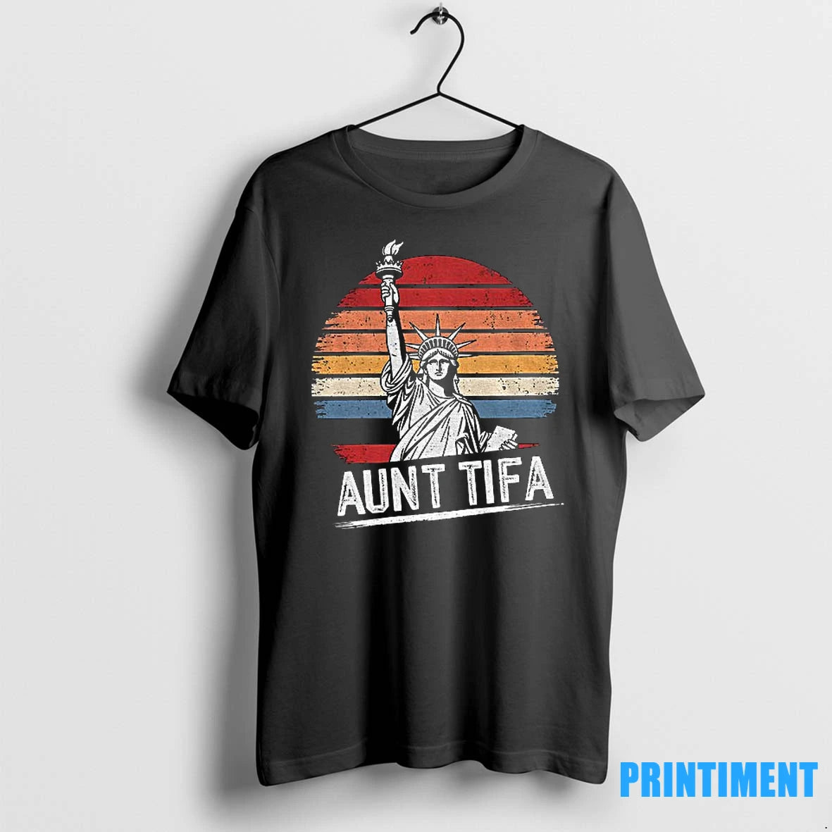 Aunt Tifa Fight Fascists Statue Of Liberty Retro Tshirts Sweater Hoodie