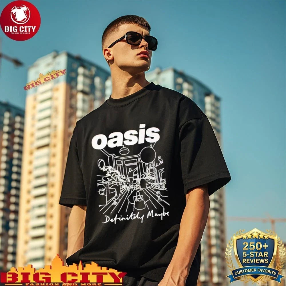 Awesome Oasis Definitely Maybe Line Drawing shirt