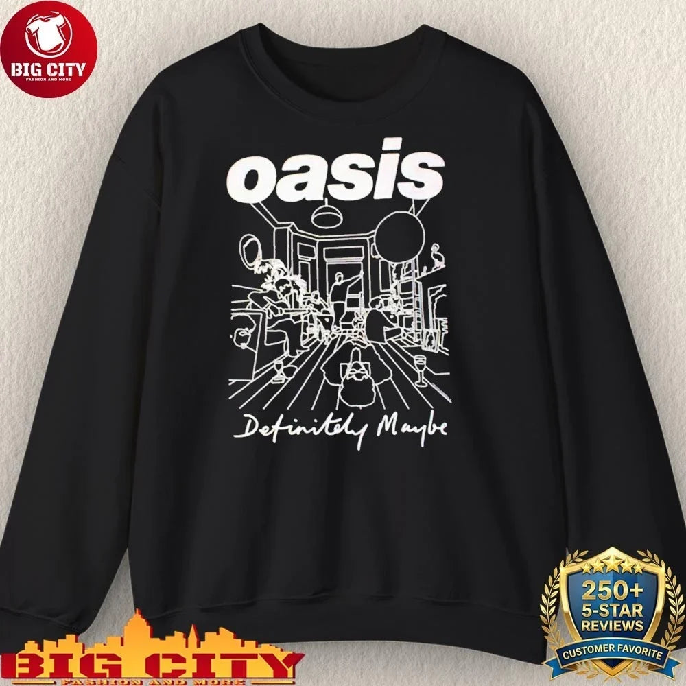 Awesome Oasis Definitely Maybe Line Drawing shirt