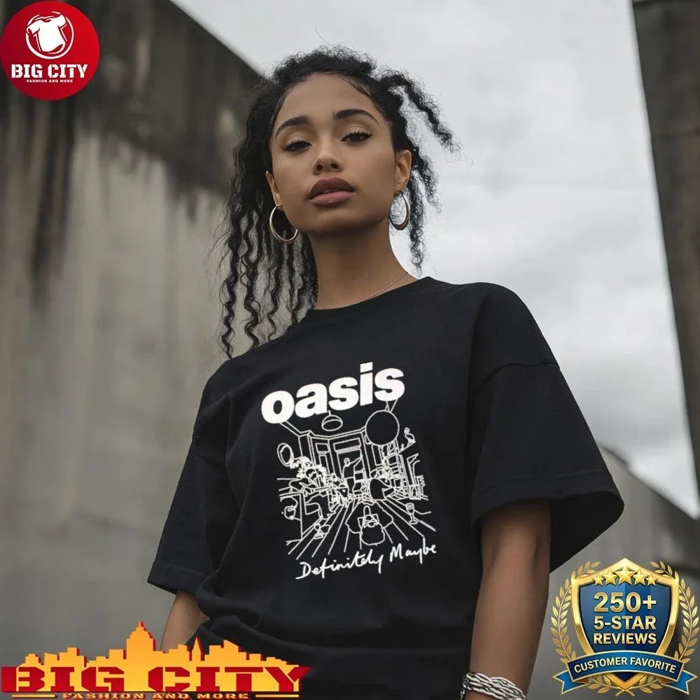 Awesome Oasis Definitely Maybe Line Drawing shirt
