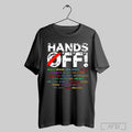 Awesome Womens Hands Off Protest Print Casual 2025 T Shirt
