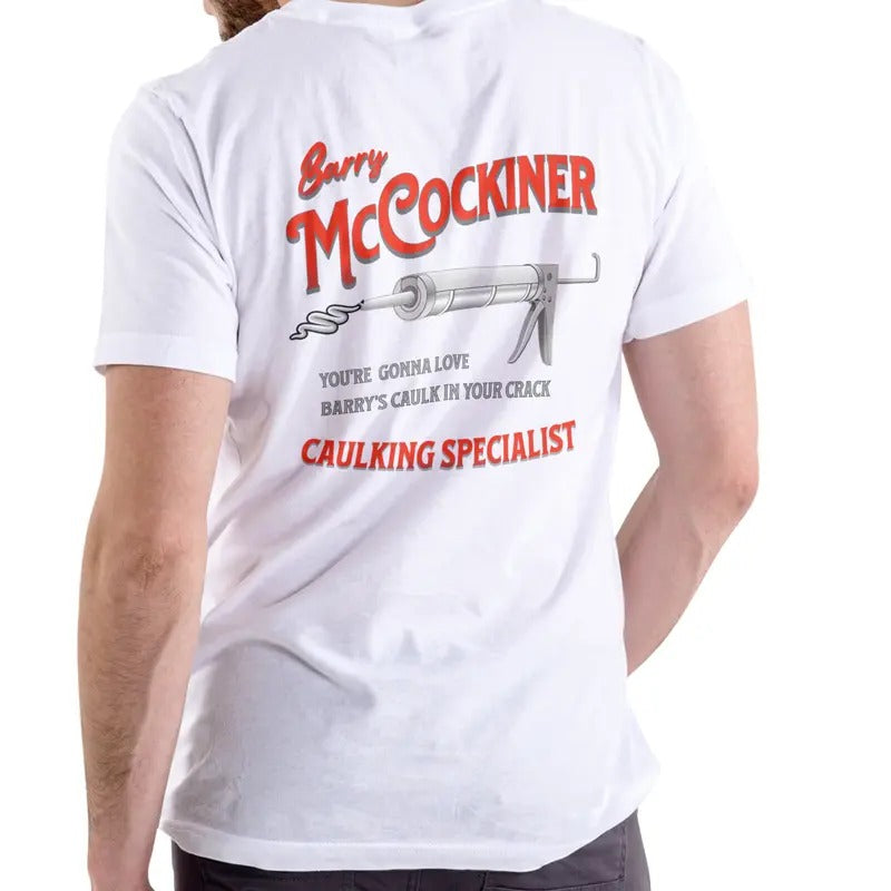 BARRY MCCOCKINER CAULKING SPECIALIST Cotton Menswear Top Streetwear T-Shirts
